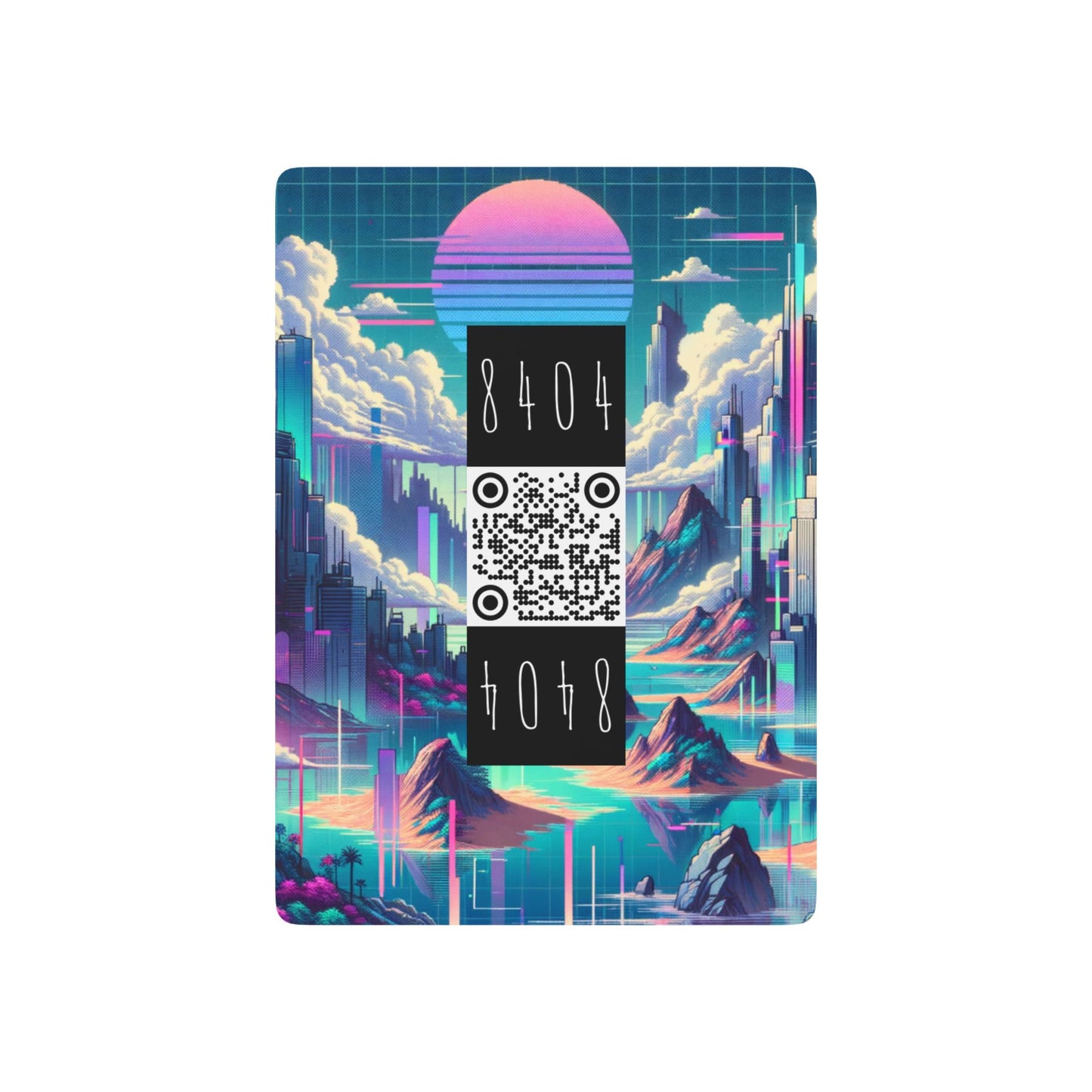 Digital Dreamscapes Digitally-Inspired Streetwear With a Dreamy, Surreal Twist Poker Playing Cards - 8404 Design-53 B