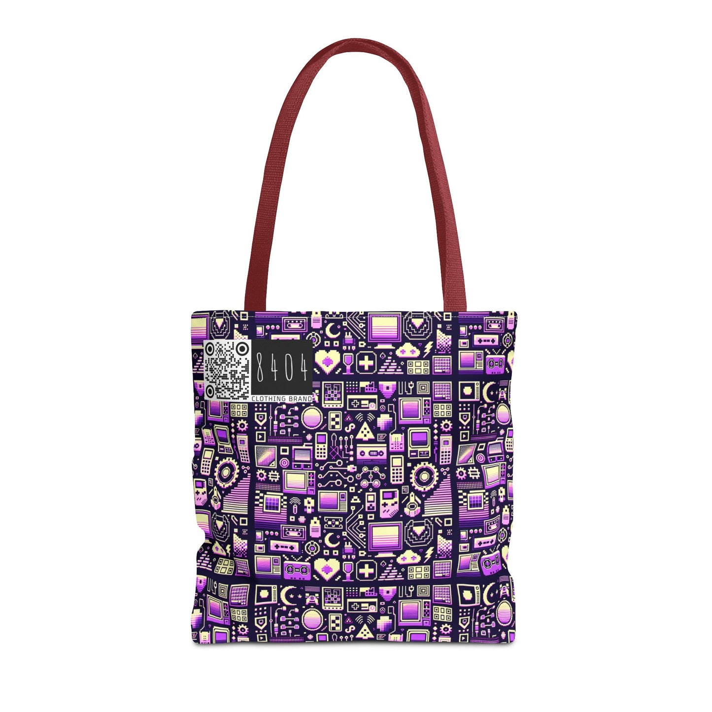 Digital Nostalgia Remix Modern Vintage Fusion Tote Bag - 8404 Design-54
