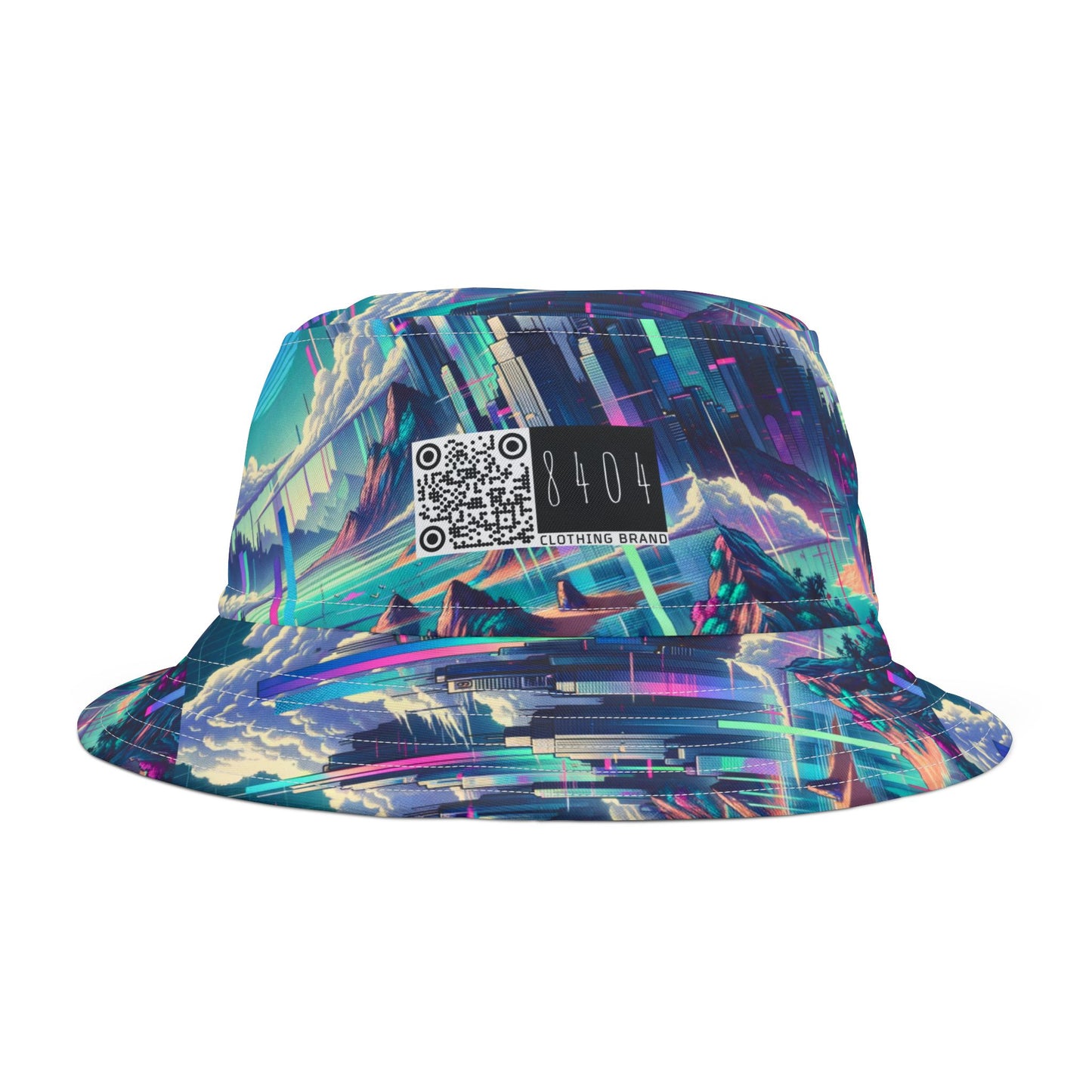 Digital Dreamscapes Digitally-Inspired Streetwear With a Dreamy, Surreal Twist Bucket Hat - 8404 Design-53