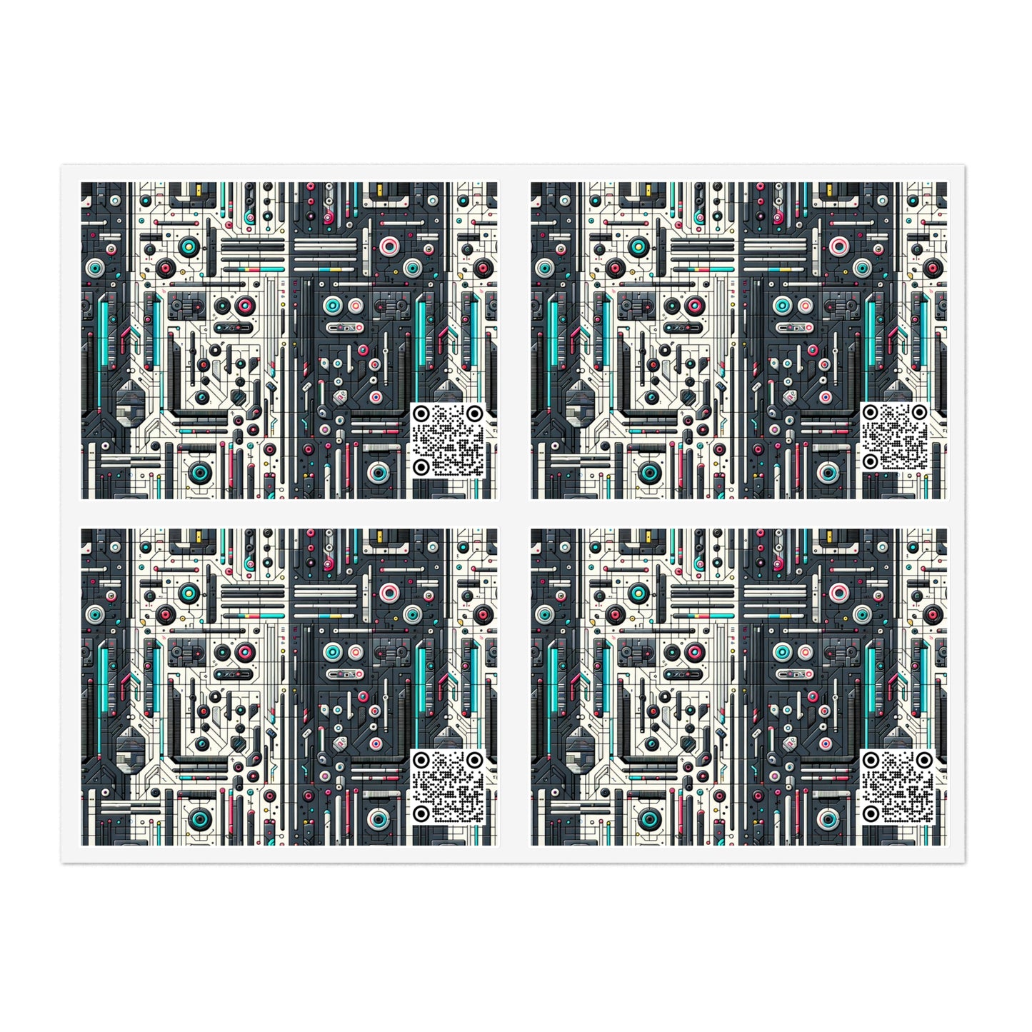 Tech Utility Gear Tech-Forward Minimalism Sticker Sheets - 8404 Design-49