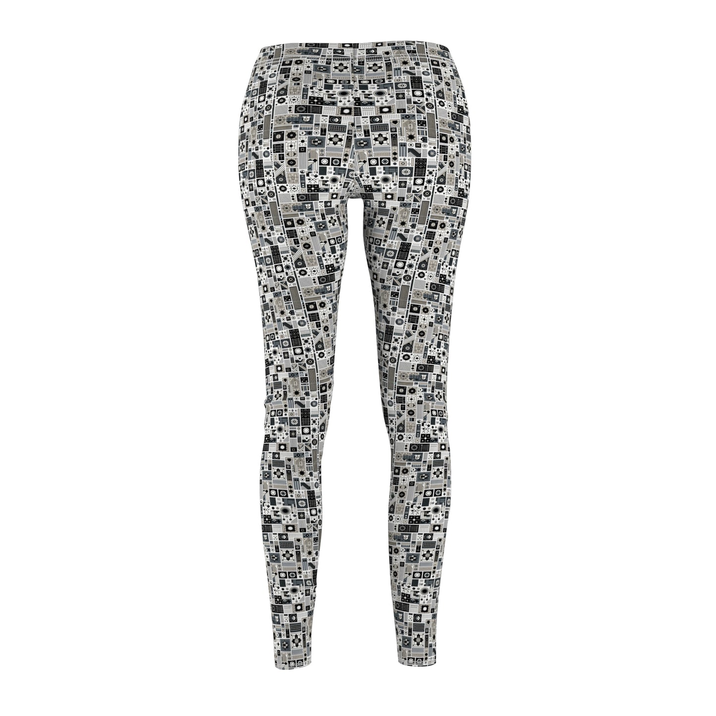 Digital Minimalism Minimalist Tech Women's Cut & Sew Casual Leggings - 8404 Design-45