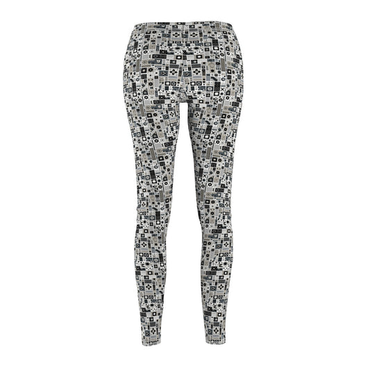 Digital Minimalism Minimalist Tech Women's Cut & Sew Casual Leggings - 8404 Design-45