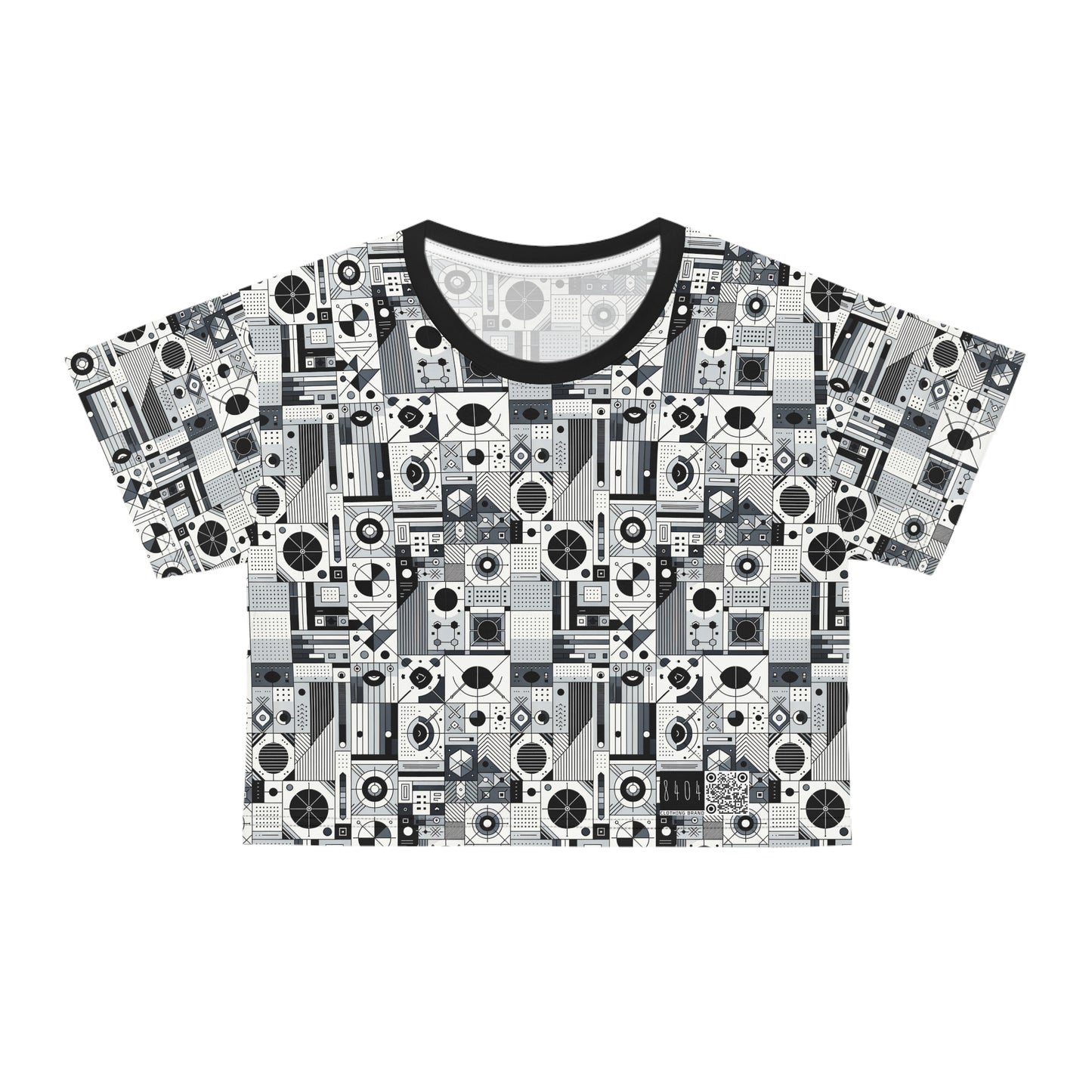 Digital Minimalism Minimalist Tech Crop Tee - 8404 Design-65