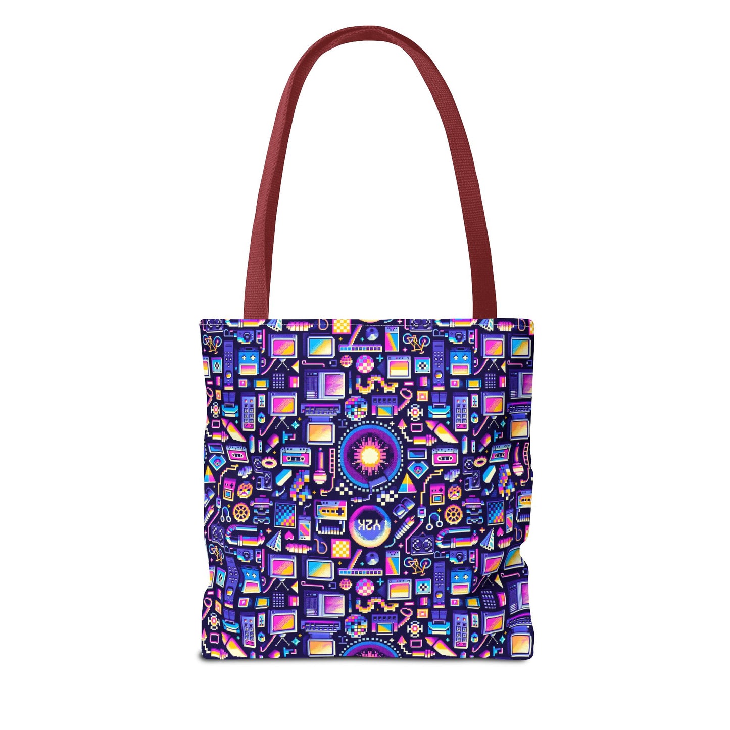 Digital Nostalgia Modern Retro Fusion Tote Bag - 8404 Design-64
