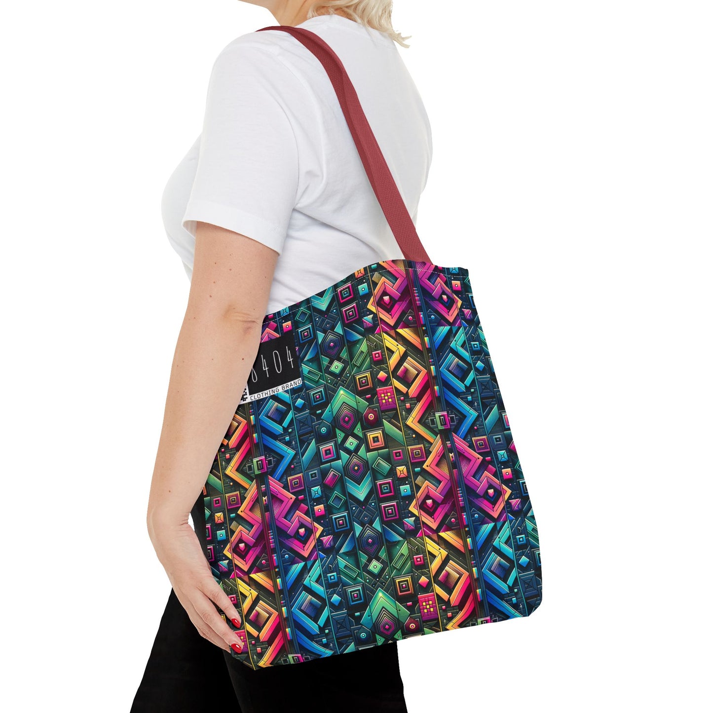 Tech-Inspired Graphics Cyberpunk Cool Tote Bag - 8404 Design-58