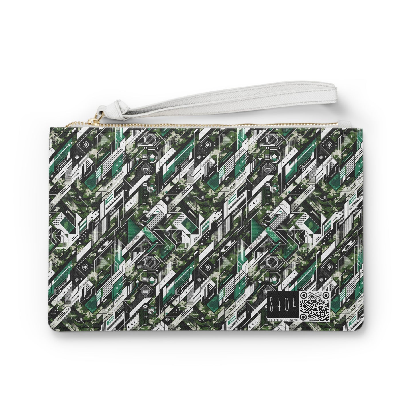 Tech Camo Fusion Tech-Forward Streetwear With a Futuristic Edge Clutch Bag - 8404 Design-63