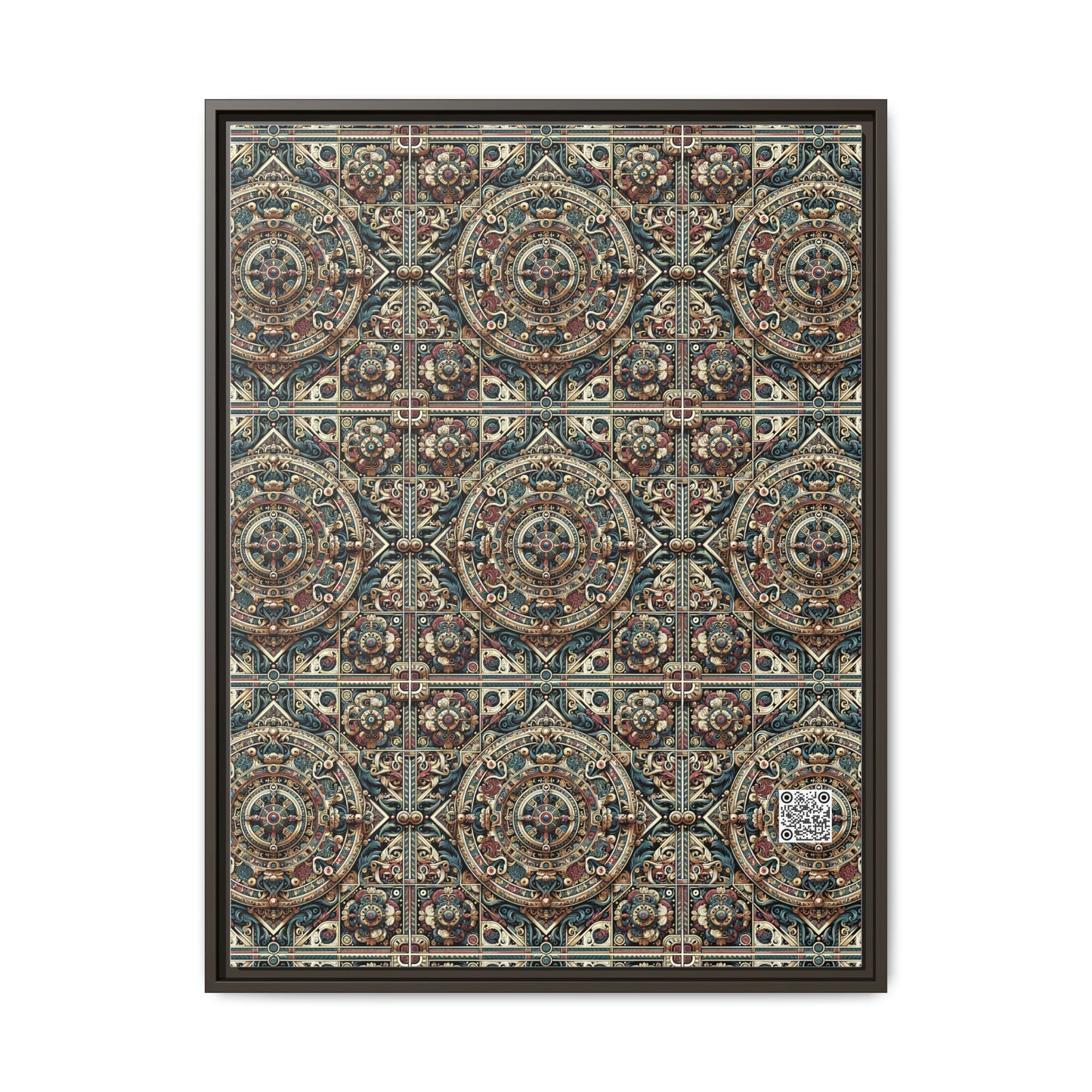 Urban Renaissance Historical Fusion With Street Edge Matte Canvas, Framed (multi-Color) - 8404 Design-57 A