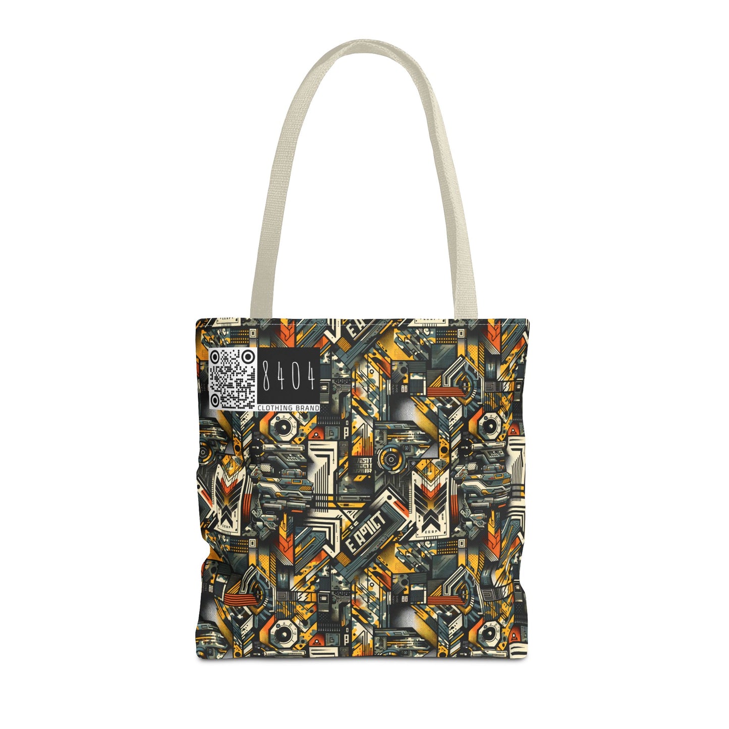 Digital Punk Futuristic Grunge Tote Bag - 8404 Design-49