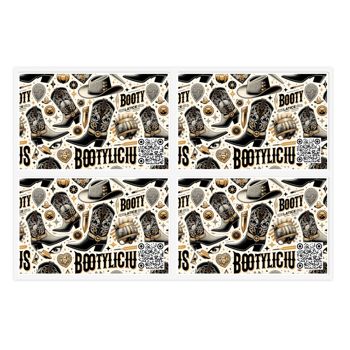 Cowboy Chic Revival Bold Western Glam Sticker Sheets - 8404 Design-60