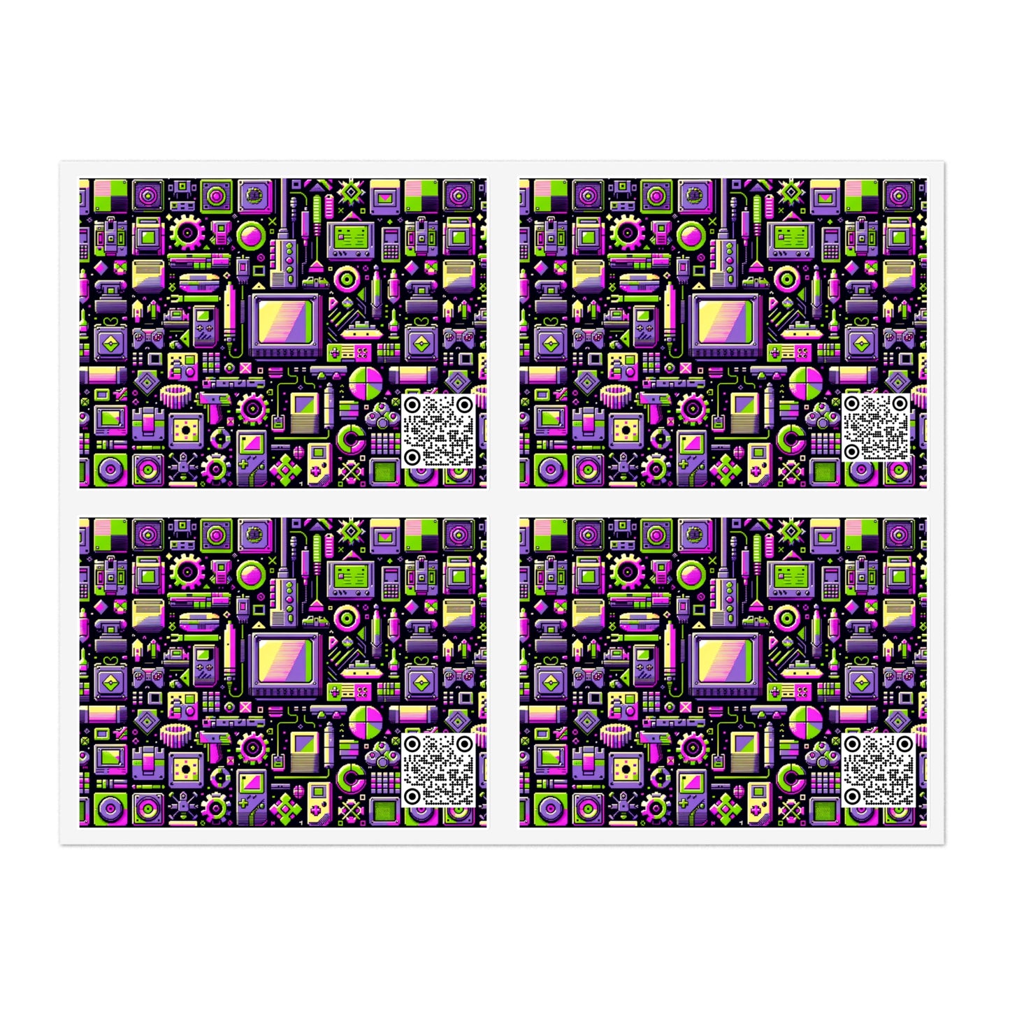 Digital Nostalgia Remix Modern Vintage Fusion Sticker Sheets - 8404 Design-67
