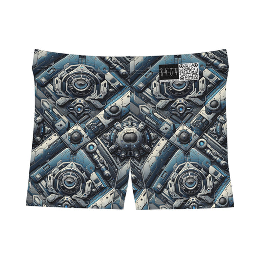 Tech Utility Fusion Tech-Forward Utility With a Futuristic Edge Women's Shorts - 8404 Design-43