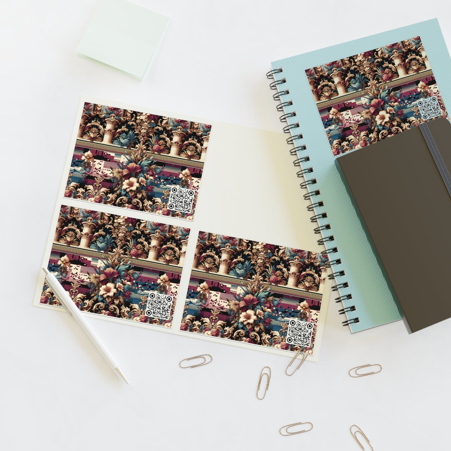 Digital Renaissance Modern Baroque Fusion Sticker Sheets - 8404 Design-58