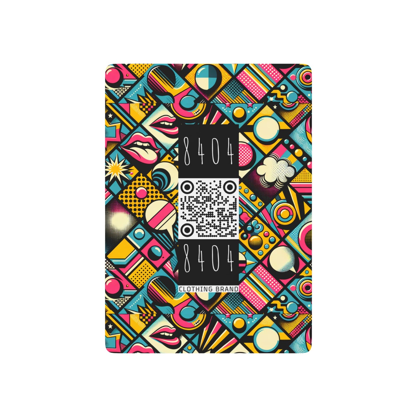 Neon Pop Art Revival Pop Culture Retro Poker Playing Cards - 8404 Design-46 B