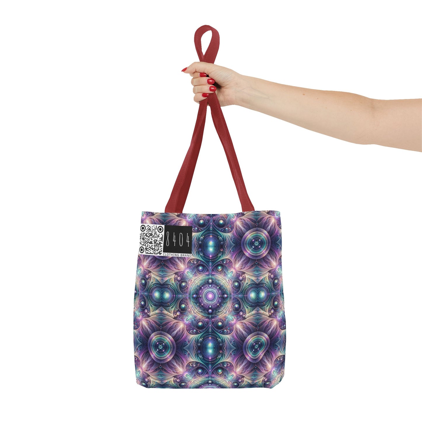 Iridescent Tech Fusion Tech-Forward Streetwear Tote Bag - 8404 Design-61