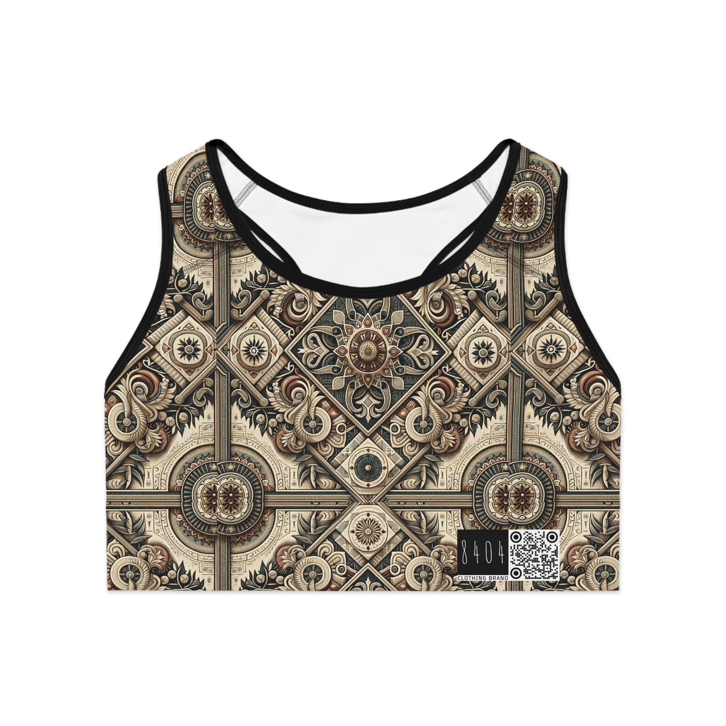 Graphic Workwear Capsule Artisanal Workwear Fusion Sports Bra - 8404 Design-61