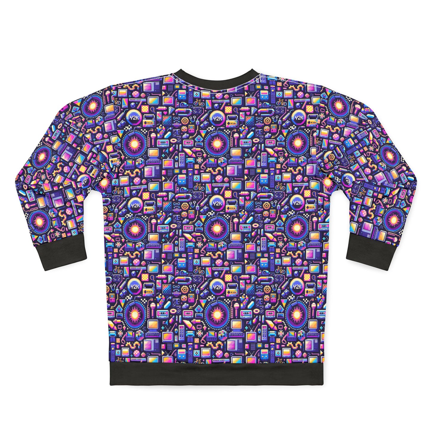 Digital Nostalgia Modern Retro Fusion Sweatshirt - 8404 Design-64