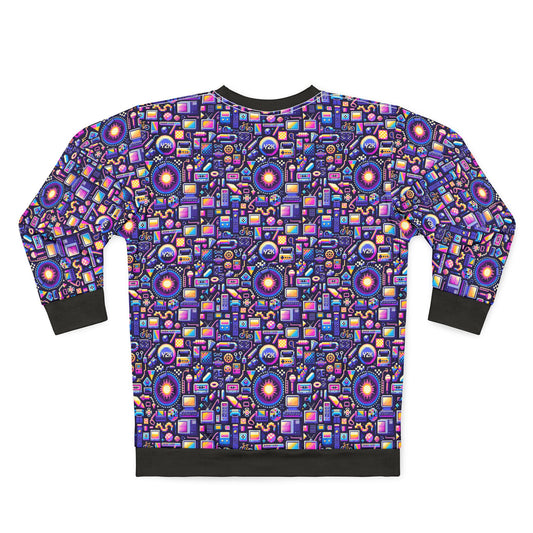 Digital Nostalgia Modern Retro Fusion Sweatshirt - 8404 Design-64