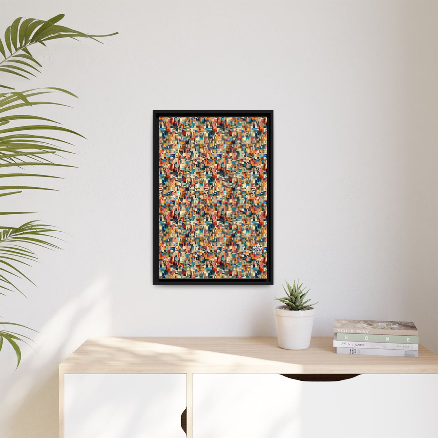 Digital Artistic Expression Artistic Streetwear Matte Canvas, Framed (multi-Color) - 8404 Design-46 B