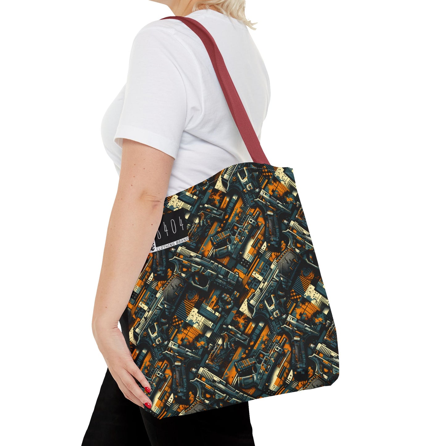 Digital Punk Futuristic Grunge Tote Bag - 8404 Design-47