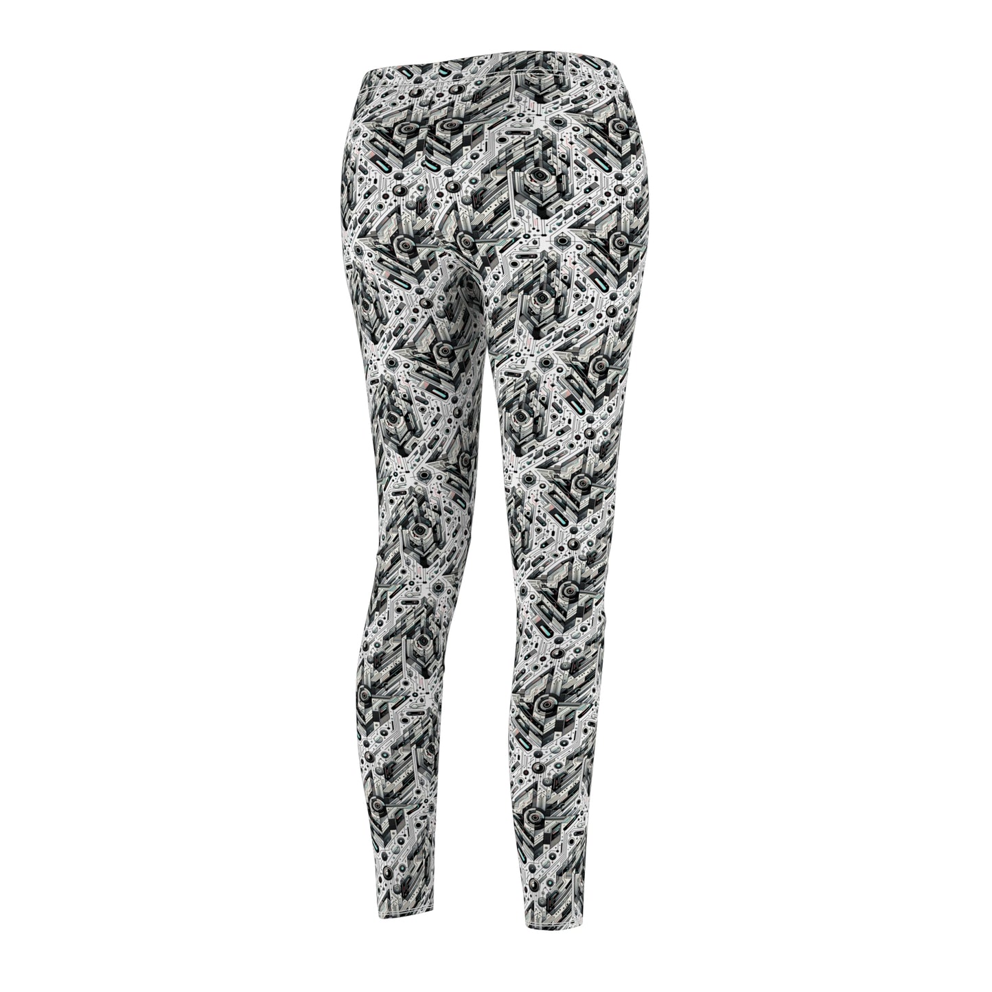 Tech-Infused Streetwear Tech-Forward Minimalism Women's Cut & Sew Casual Leggings - 8404 Design-51
