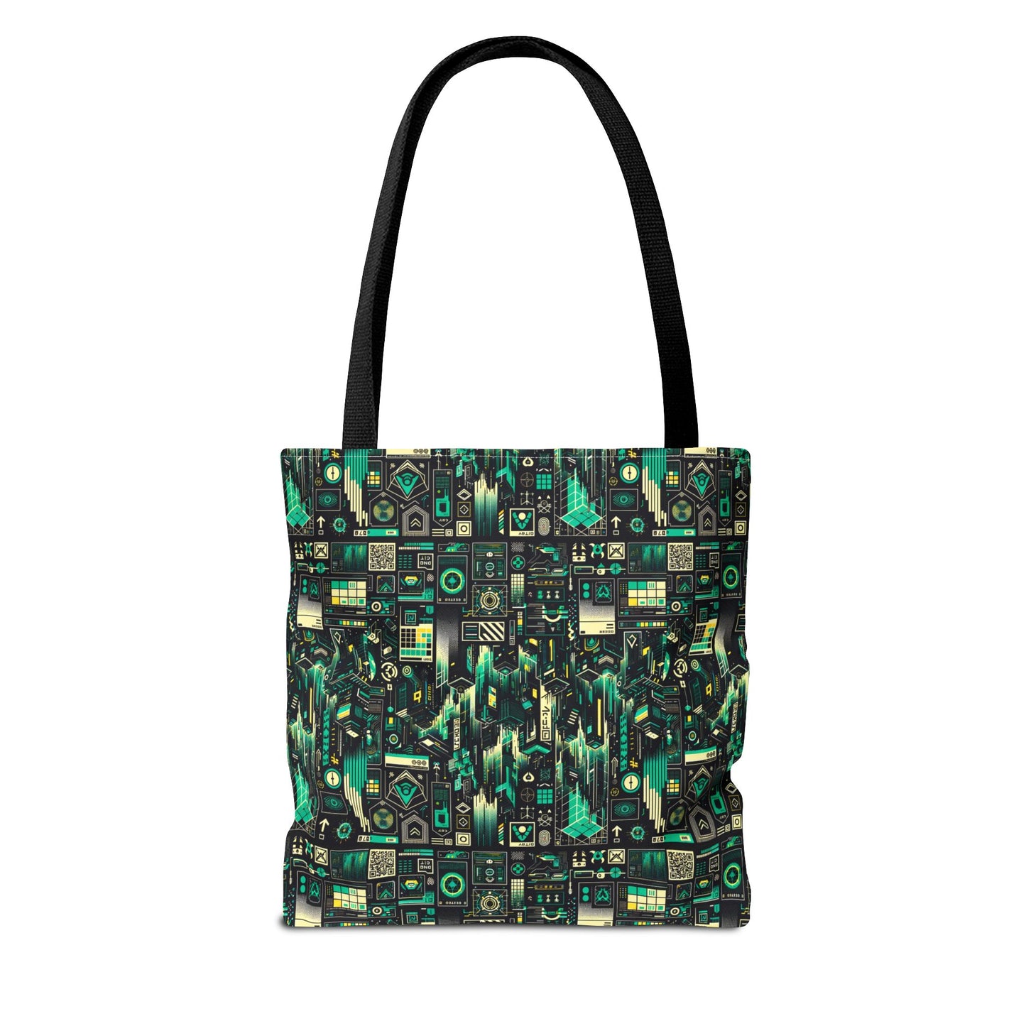 Digital Dystopia Tech Noir Tote Bag - 8404 Design-63