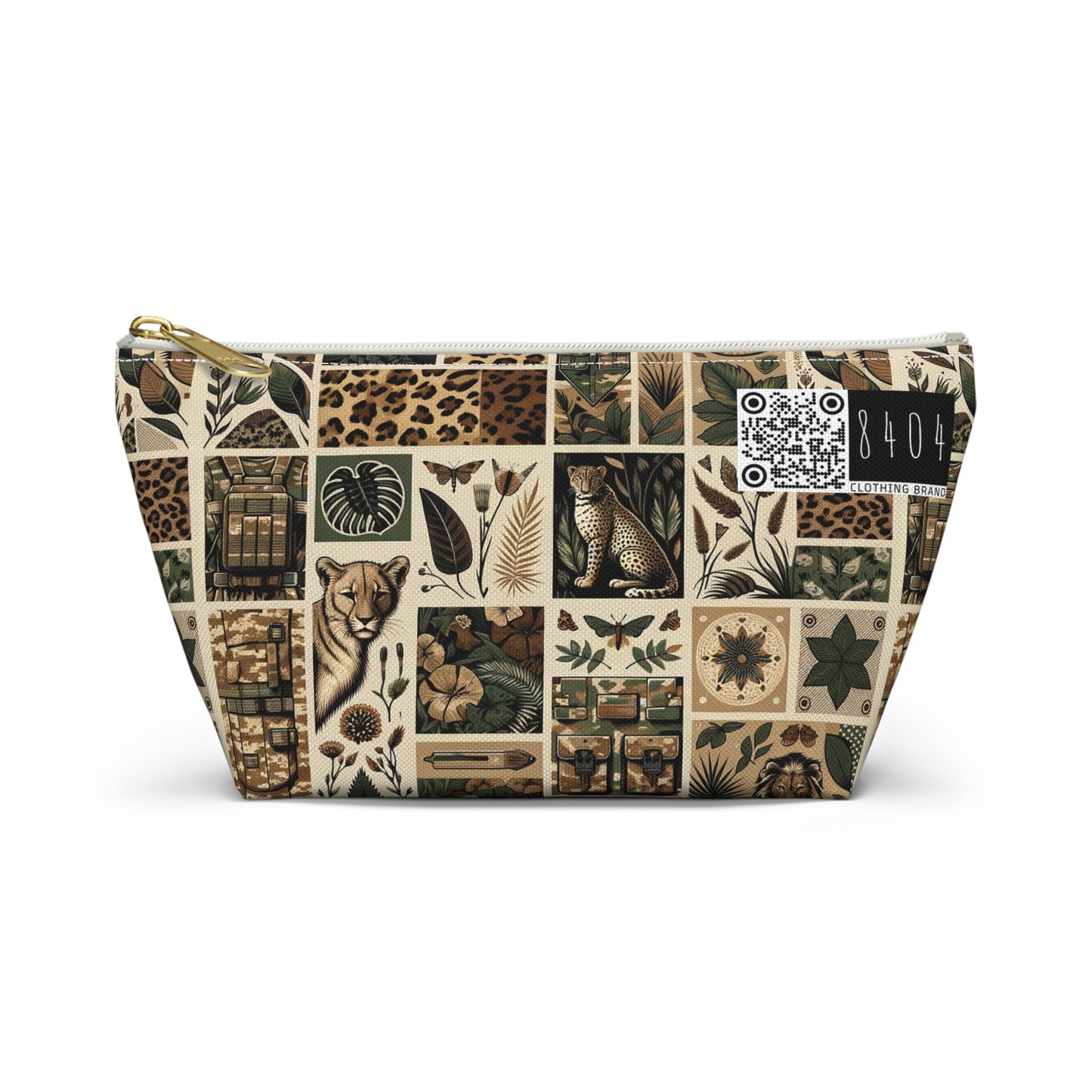 Streetwear Safari Urban Jungle Explorer Accessory Pouch W T-Bottom - 8404 Design-51