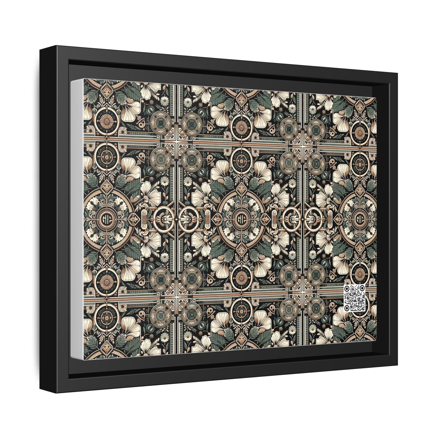 Cyber Garden Party Tech Garden Extravaganza Matte Canvas, Framed (multi-Color) - 8404 Design-66 A