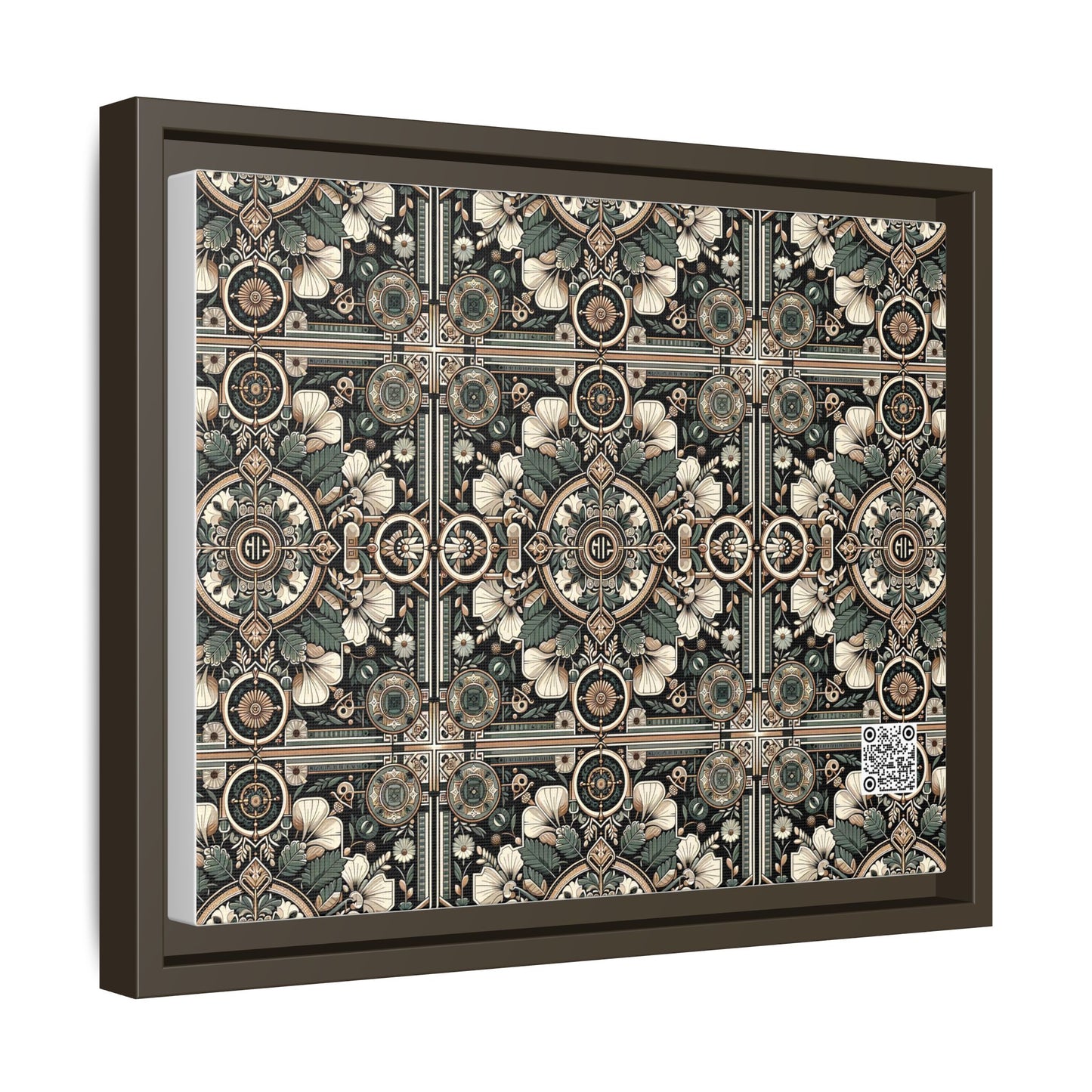 Cyber Garden Party Tech Garden Extravaganza Matte Canvas, Framed (multi-Color) - 8404 Design-66 A