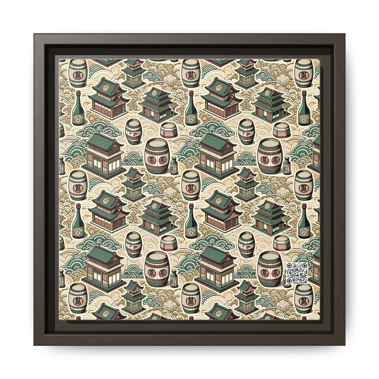 Cultural Artisanal Fusion Contemporary Cultural Elegance Matte Canvas, Framed (multi-Color) - 8404 Design-68 B