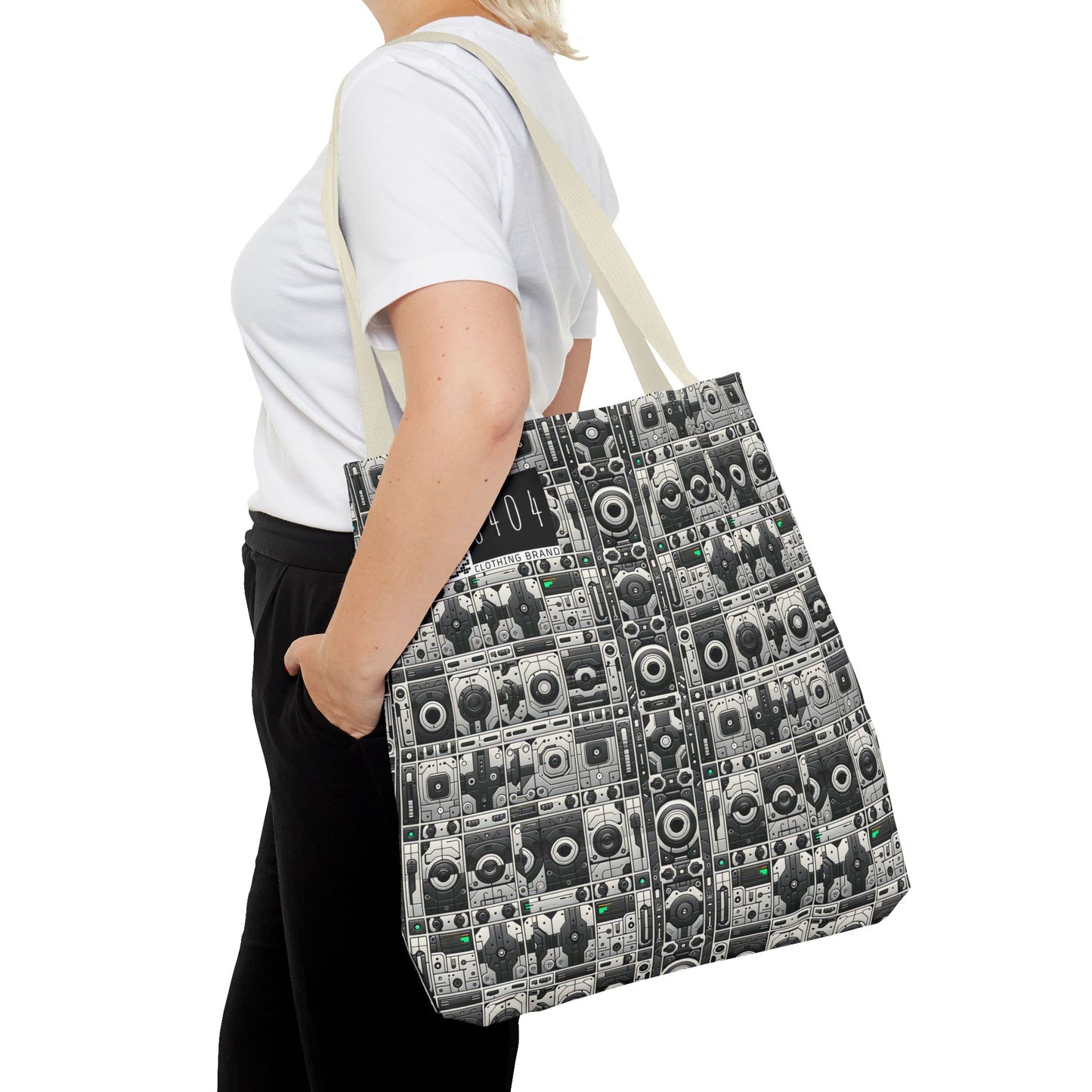 Tech Utility Aesthetics Tech-Forward Minimalism Tote Bag - 8404 Design-60