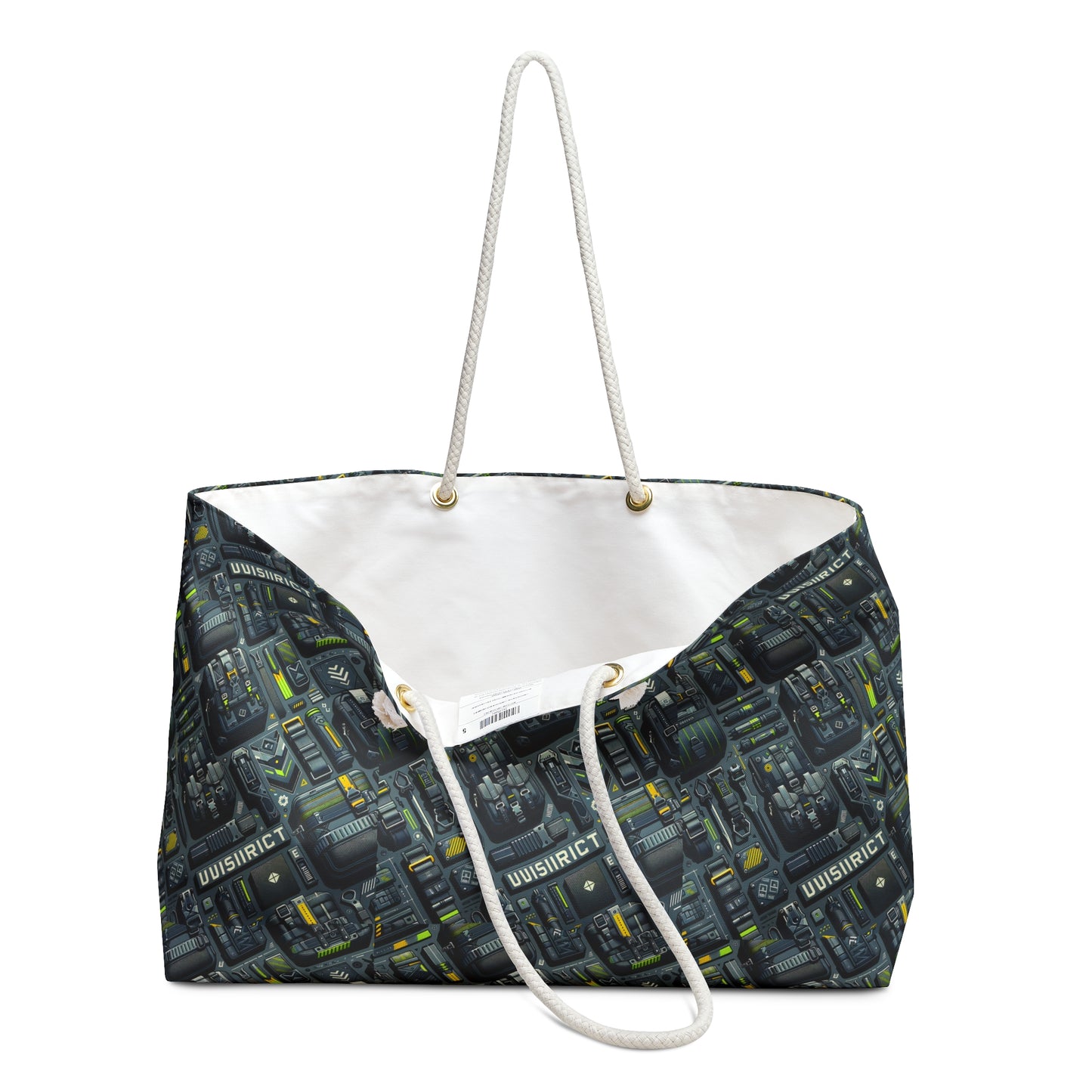 Tech Utility Streetwear Futuristic Tech-Forward Weekender Bag - 8404 Design-47