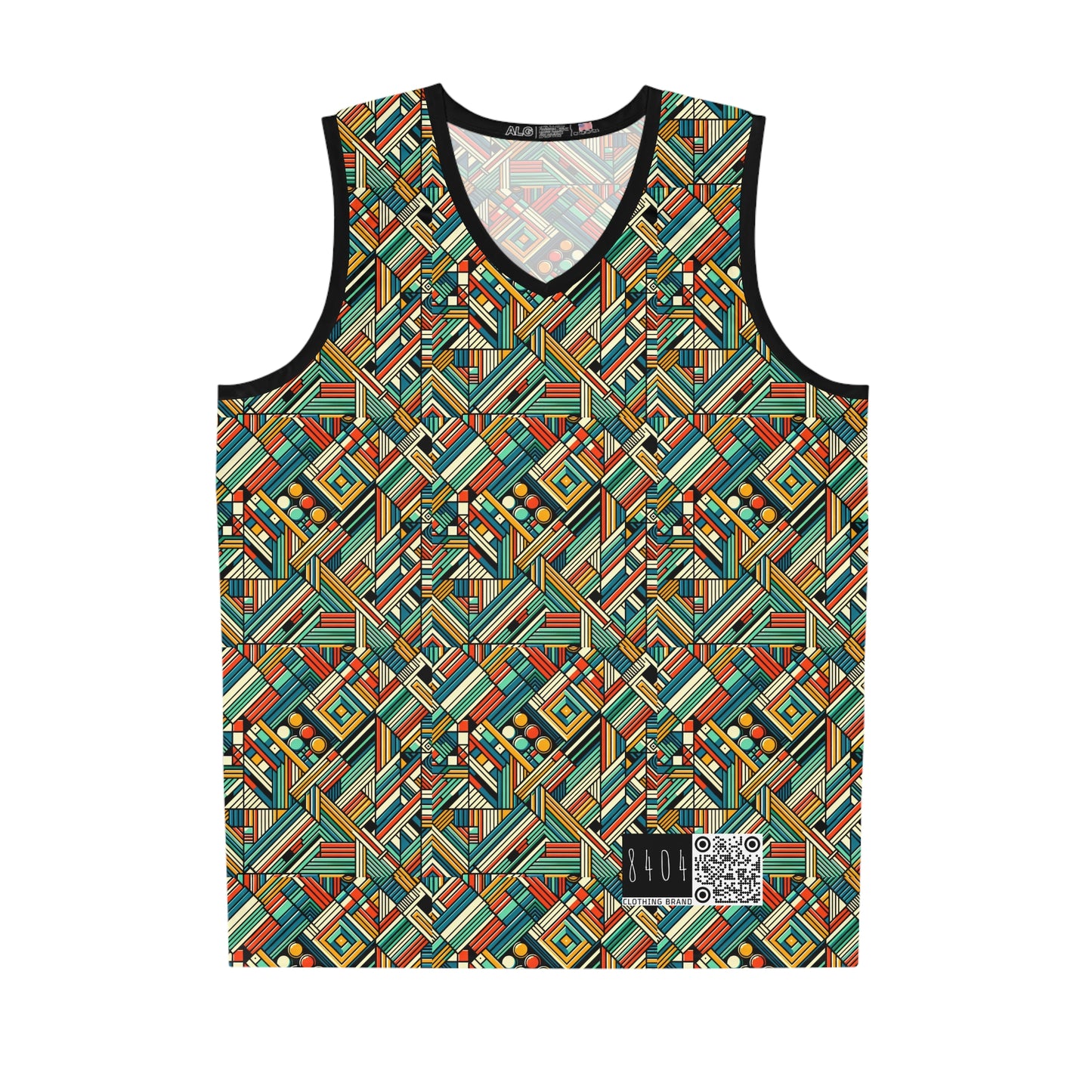Abstract Graphic Art Modern Artistic Expression Basketball Jersey - 8404 Design-67