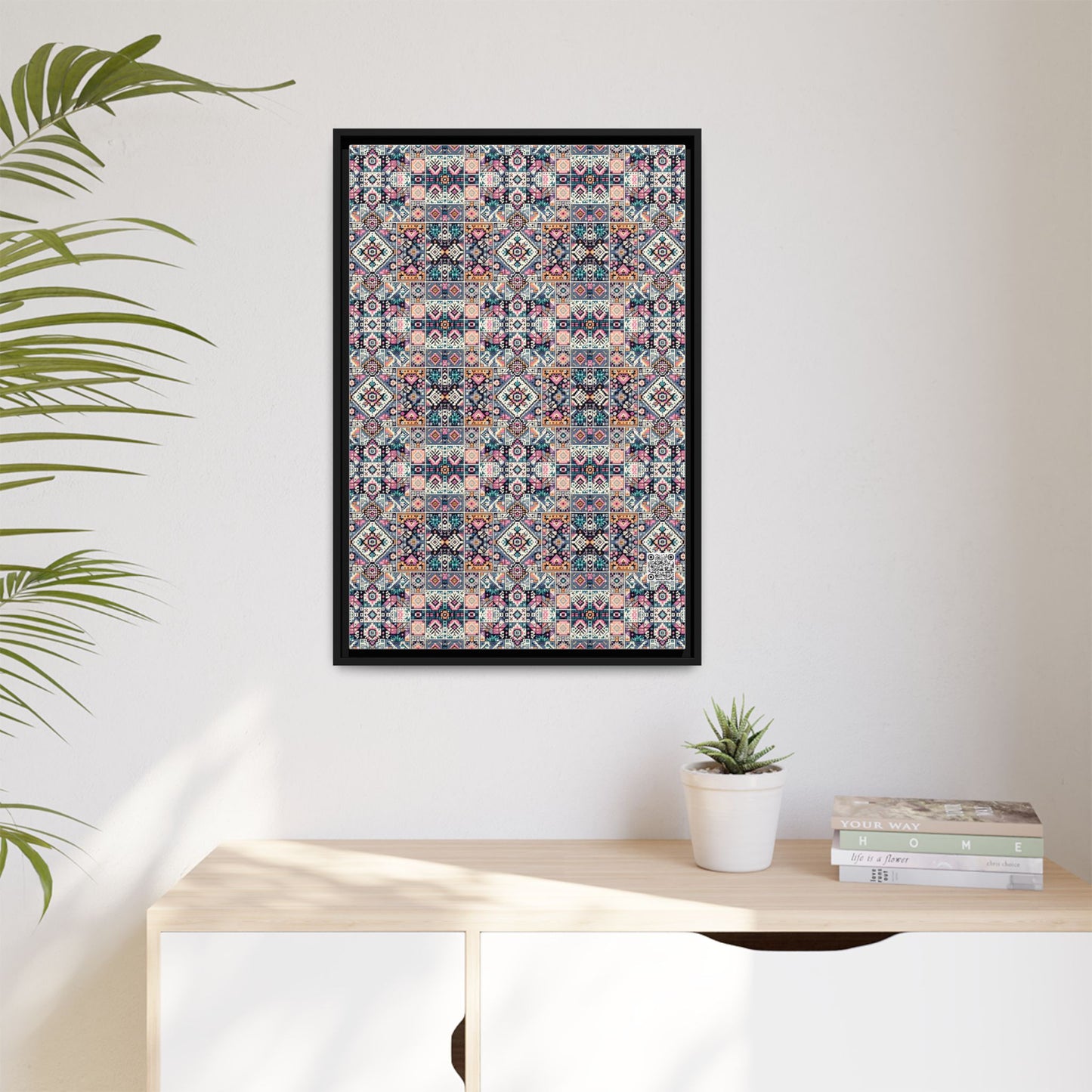Matte Canvas, Framed (multi-Color) - 8404 Design-01