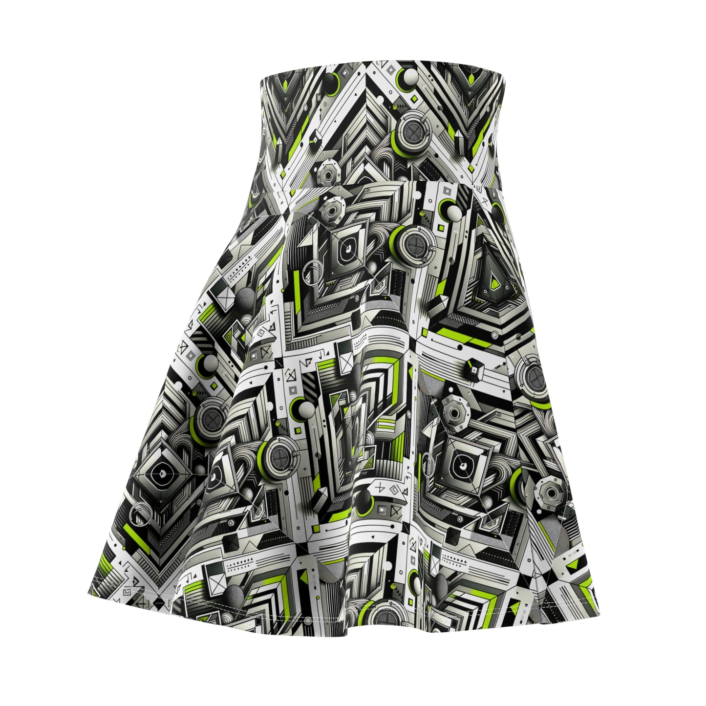 Elevated Sporty Tech Tech-Forward Streetwear Women's Skater Skirt - 8404 Design-70