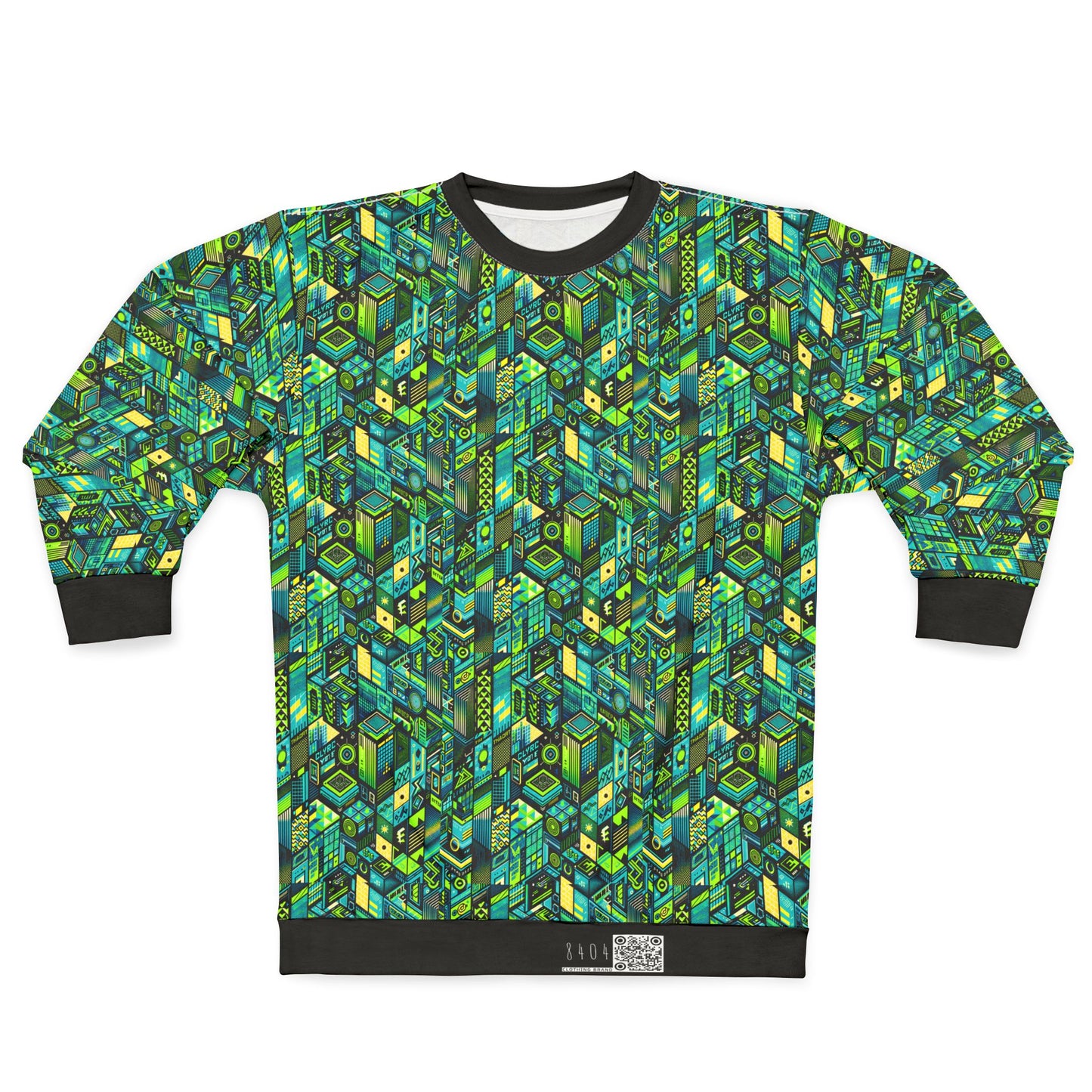 Tech-Infused Neon Tech-Forward Streetwear Sweatshirt - 8404 Design-61