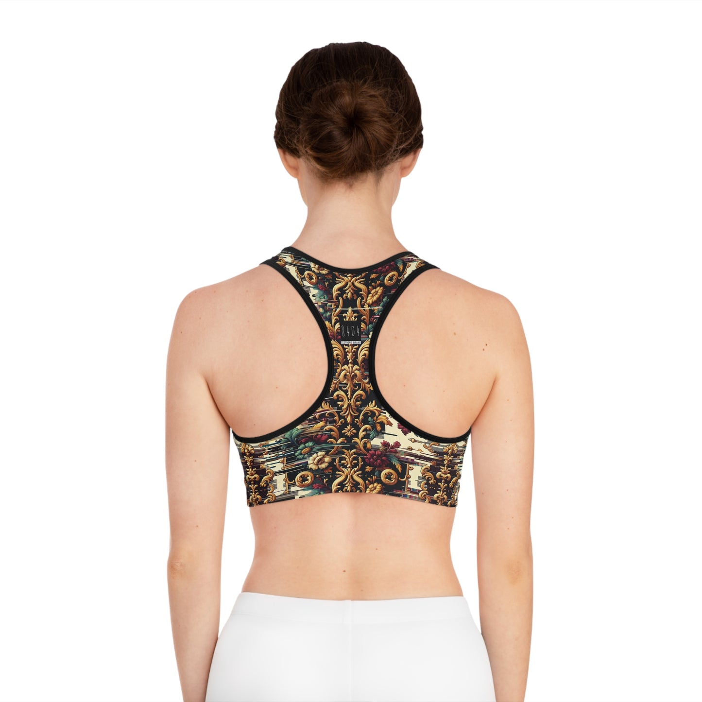 Digital Renaissance Modern Baroque Fusion Sports Bra - 8404 Design-63