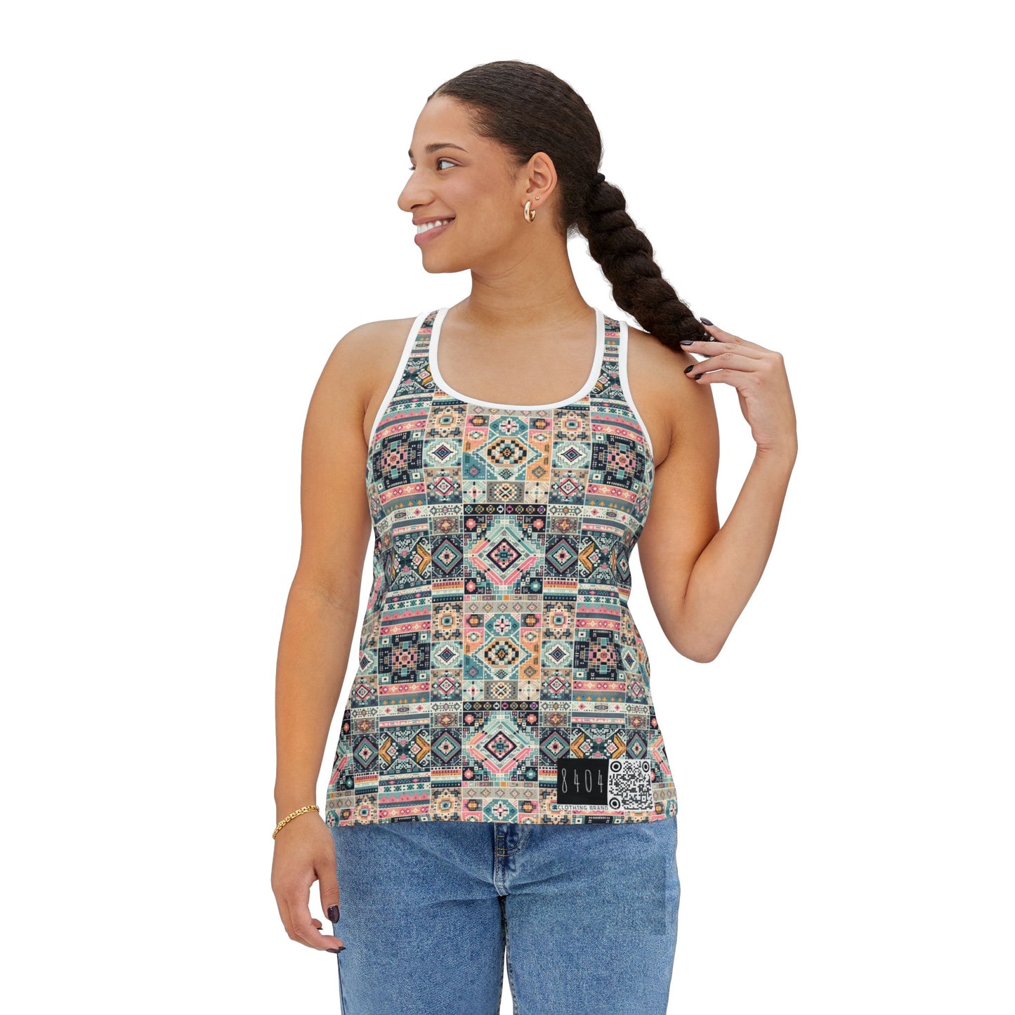 Digital Artisanal Fusion Digital Artisanal Women's Tank Top - 8404 Design-55