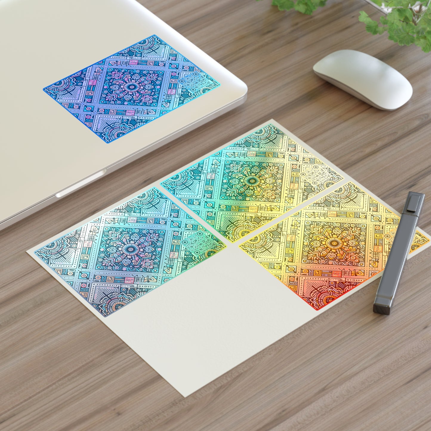 Cultural Fusion Tech Blend of Cultural Heritage With Tech-Inspired Elements Sticker Sheets - 8404 Design-64