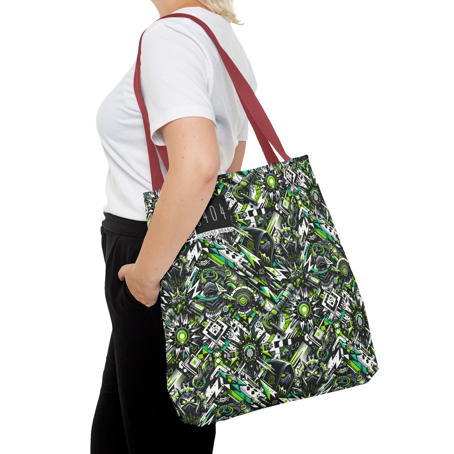 Graffiti Tech Fusion Bold Streetwear Fusion Tote Bag - 8404 Design-50