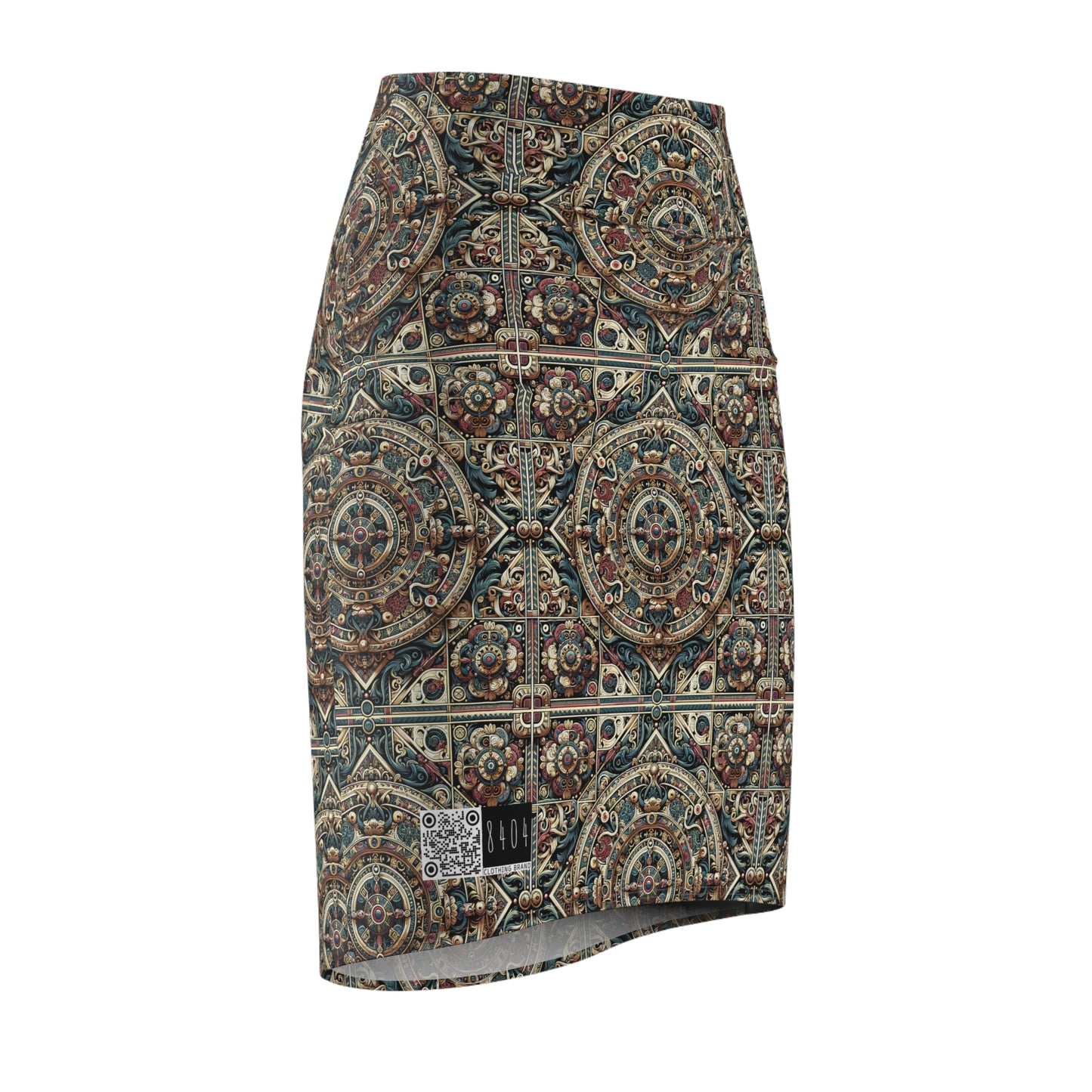 Urban Renaissance Historical Fusion With Street Edge Women's Pencil Skirt - 8404 Design-57