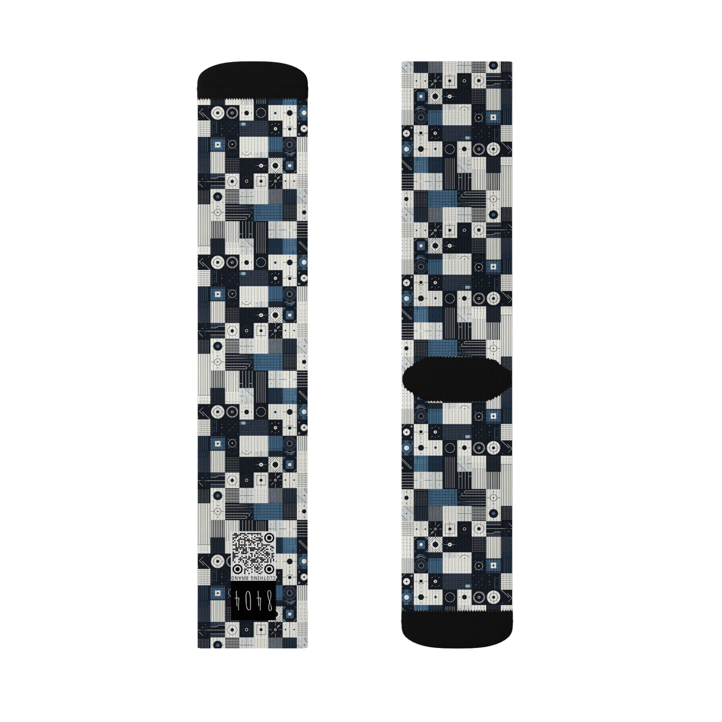 Minimalist Athleisure Minimalist Tech Sublimation Socks - 8404 Design-39