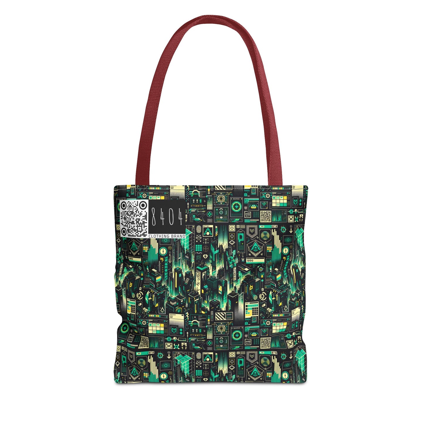 Digital Dystopia Tech Noir Tote Bag - 8404 Design-63