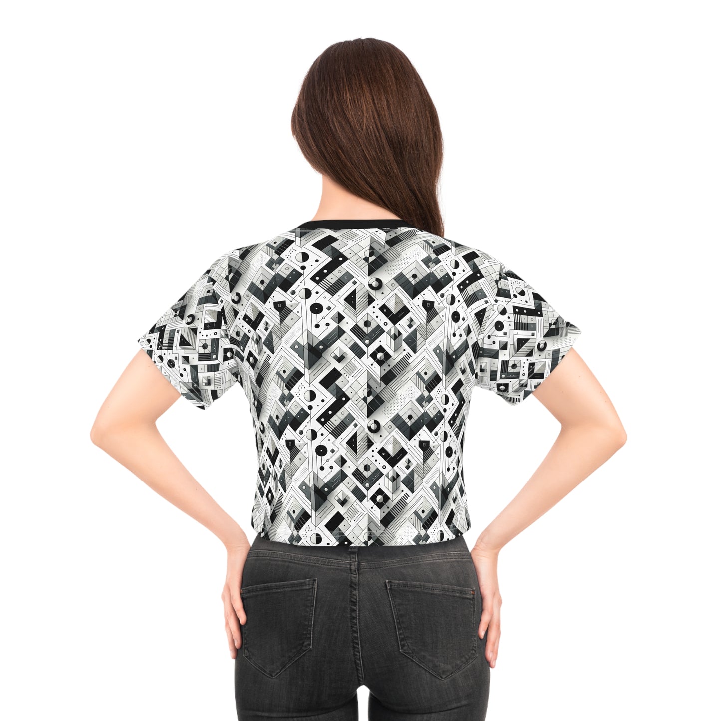 Digital Minimalism Minimalist Tech Crop Tee - 8404 Design-69