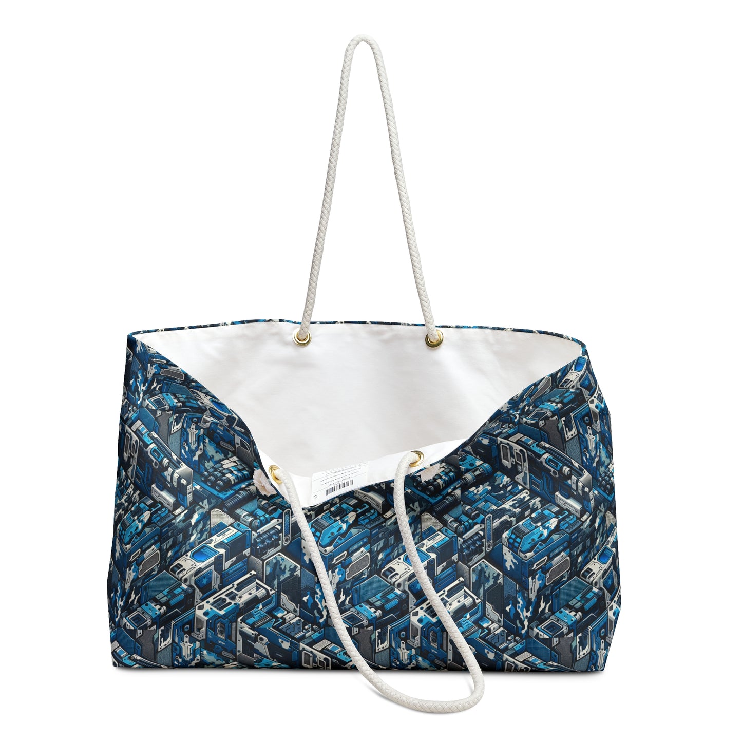Tech Urban Camo Tech-Forward Streetwear With a Futuristic Military Edge Weekender Bag - 8404 Design-51