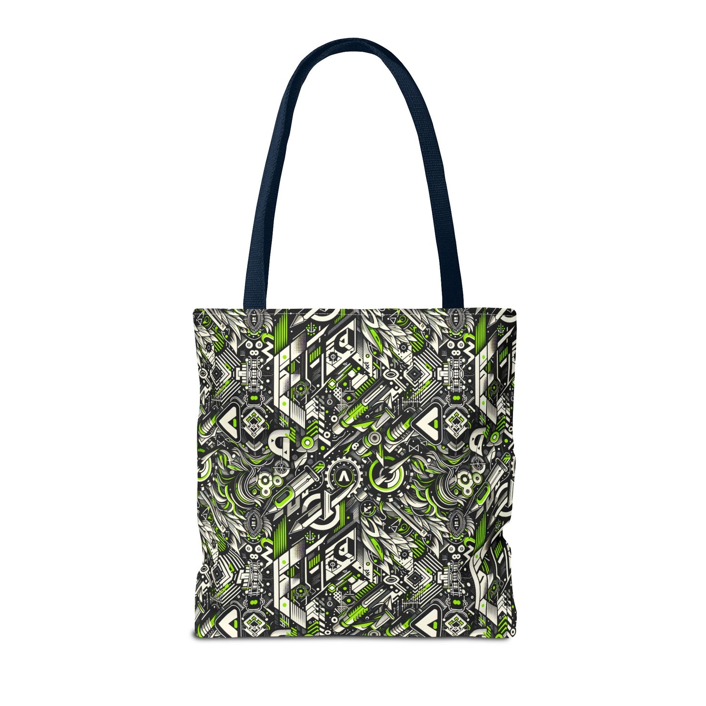 Graffiti Tech Fusion Bold Streetwear Fusion Tote Bag - 8404 Design-59