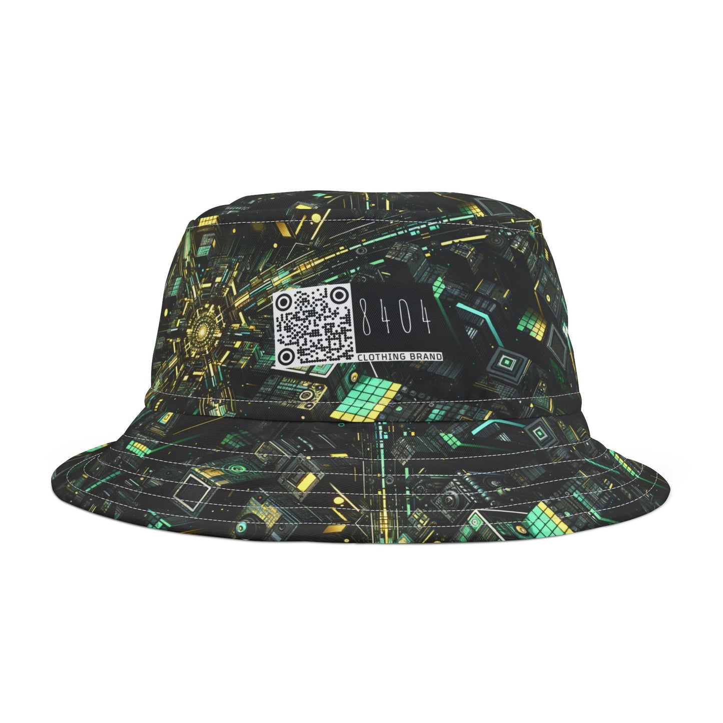 Tech Noir Graphics Tech-Inspired Streetwear Bucket Hat - 8404 Design-66