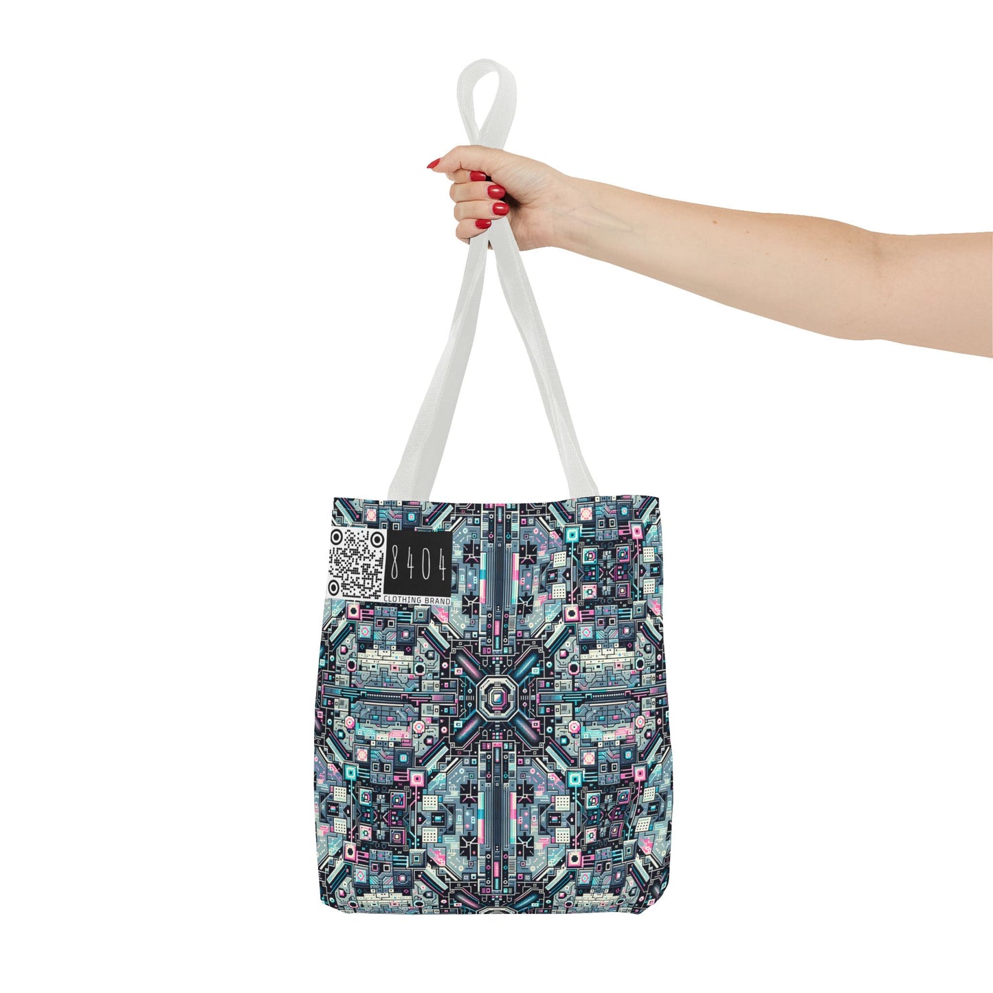 Digital Renaissance Tech-Forward Maximalism Tote Bag - 8404 Design-44