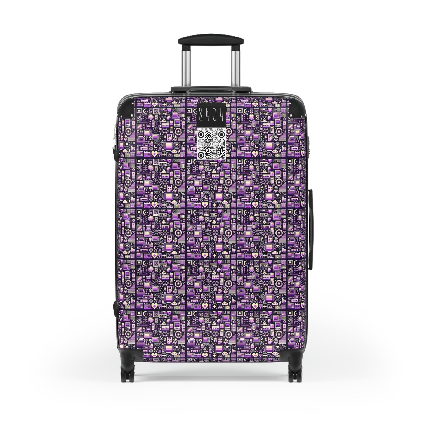 Digital Nostalgia Remix Modern Vintage Fusion Suitcase - 8404 Design-54