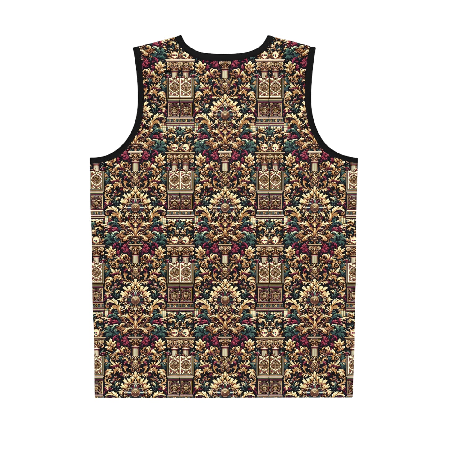 Digital Renaissance Modern Baroque Fusion Basketball Jersey - 8404 Design-57