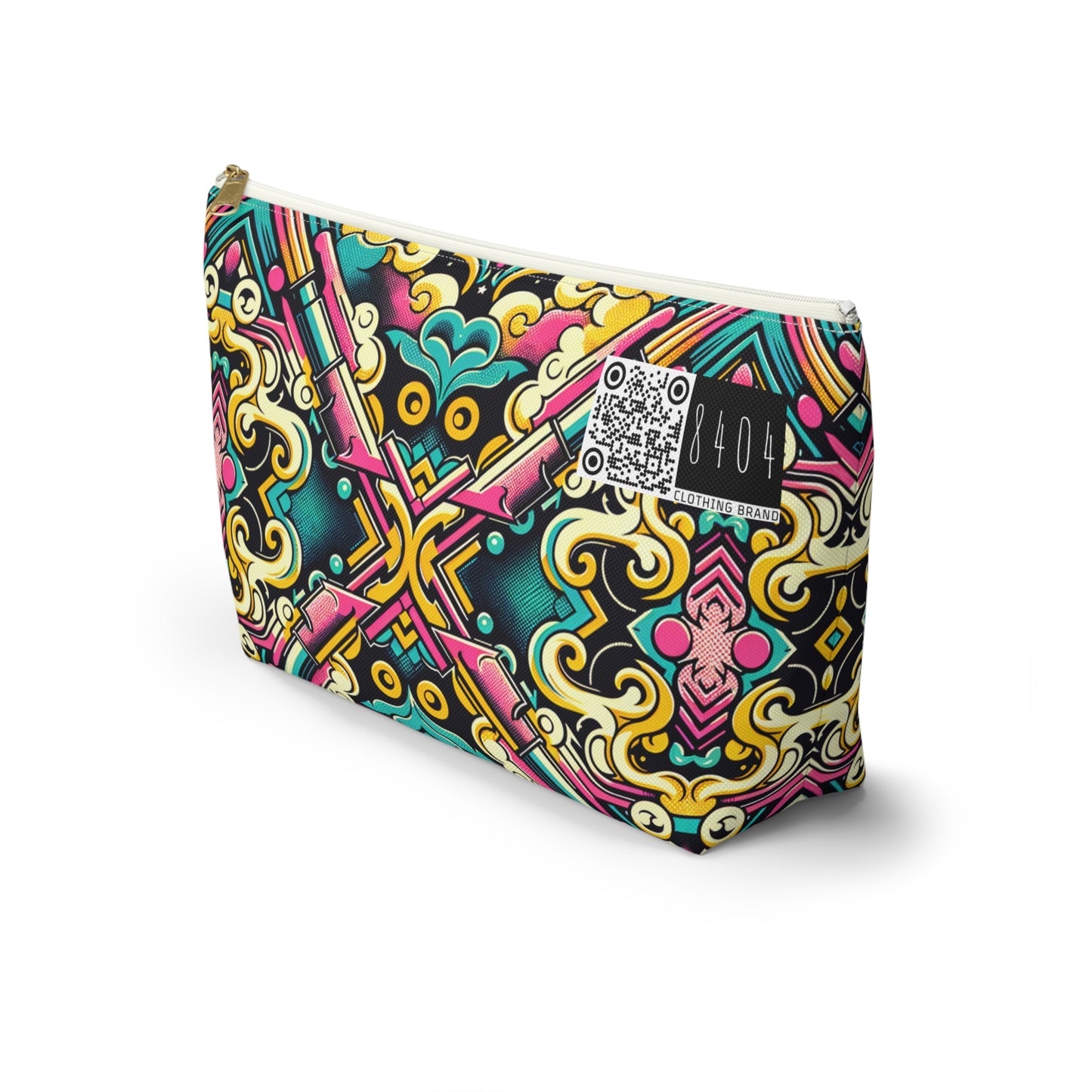 Neon Pop Art Revival Pop Culture Retro Accessory Pouch W T-Bottom - 8404 Design-59